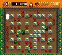 une photo d'Ã©cran de Super Bomberman sur Nintendo Super Nes